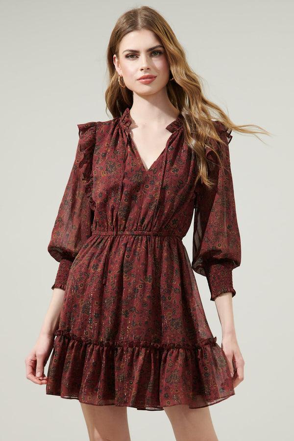 sugarlips Carmina Beau Idra Ruffle Chiffon Dress
