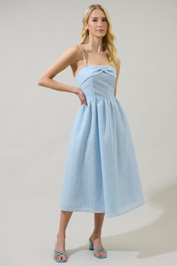 sugarlips Cary Chest Bow Midi Dress