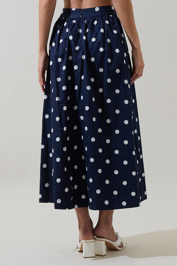 Sugarlips Caryn Polka Dot Maxi Skirt