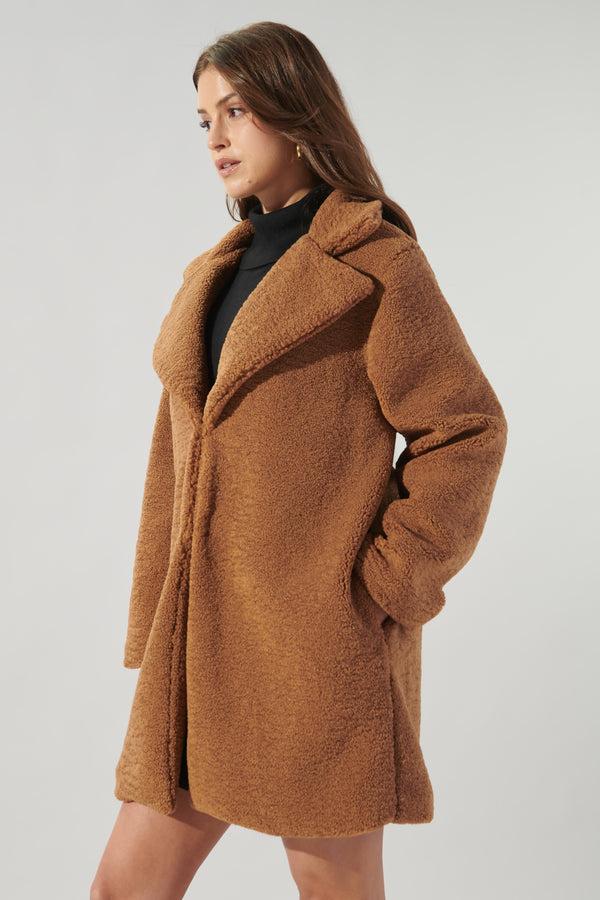 Sugarlips Casablanca Faux Sherpa Coat