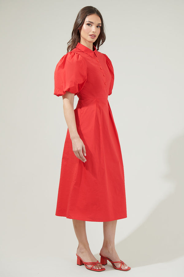 Sugarlips Cassidy Pleated Midi Dress