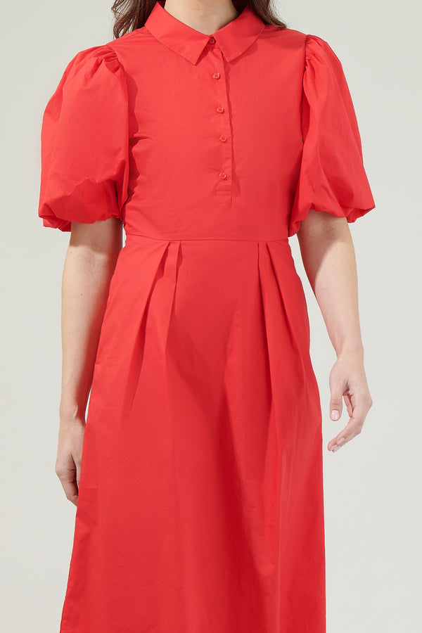 Sugarlips Cassidy Pleated Midi Dress