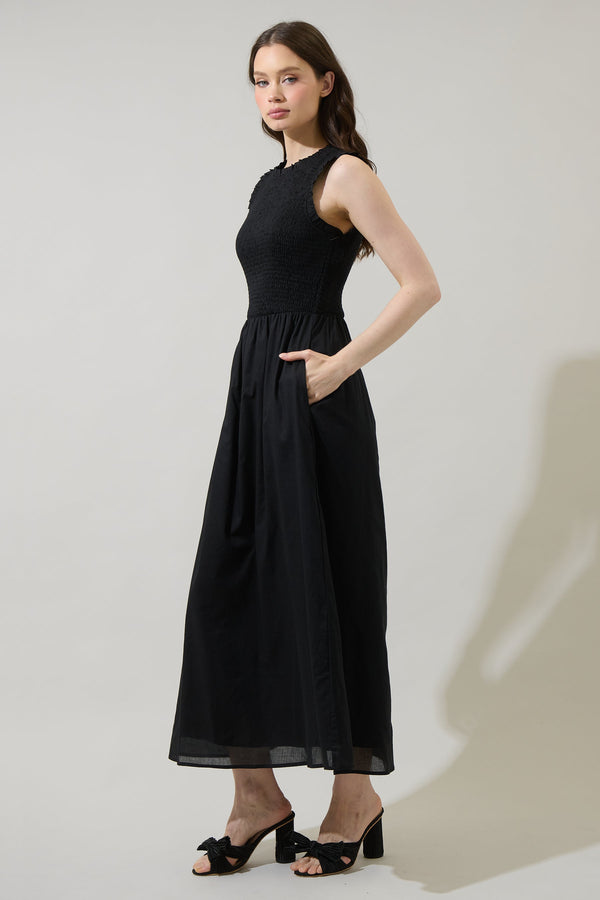 Sugarlips Cecil Smocked Midi Dress