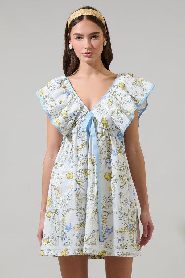 Sugarlips Cecily Floral Mini Babydoll Dress