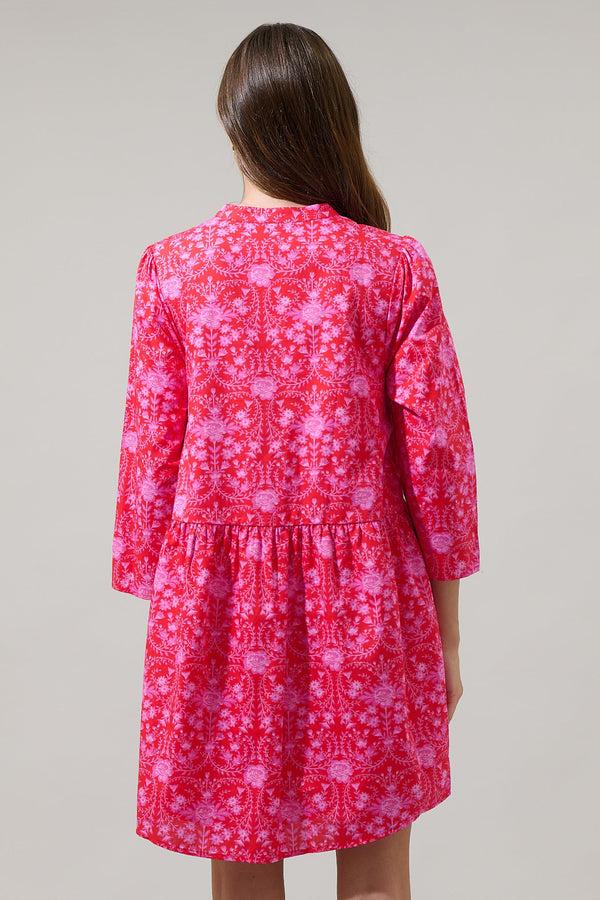 Sugarlips Cecy Floral Brie Button Down Dress