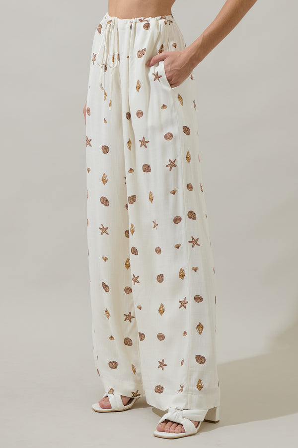 Sugarlips Cerise Shells Jacey Wide Leg Pants