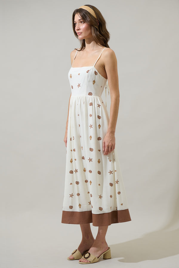 Sugarlips Cerise Shells Senia Midi Dress