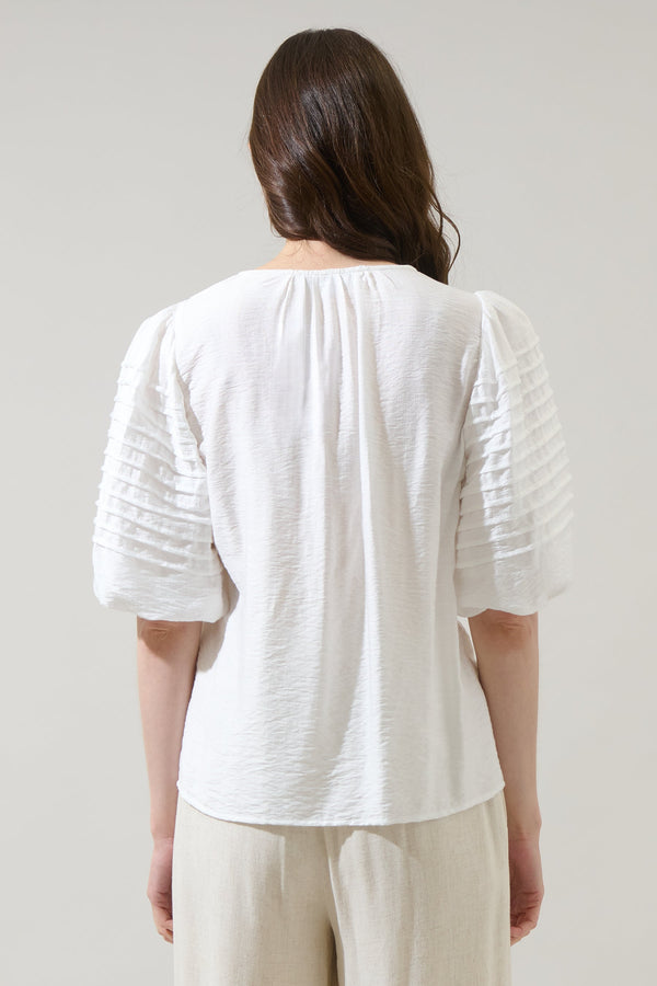 Sugarlips Cerry Pleated Top