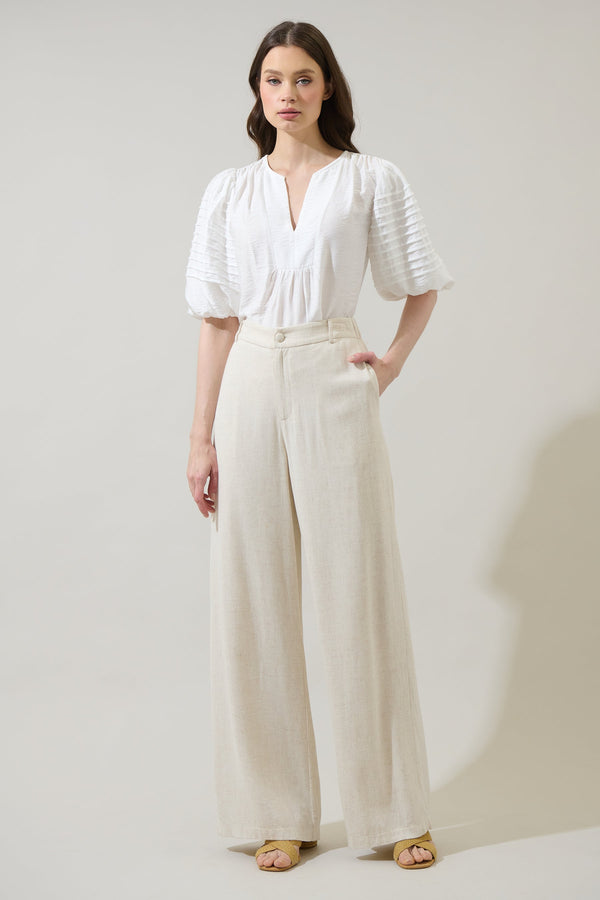 Sugarlips Cerry Pleated Top