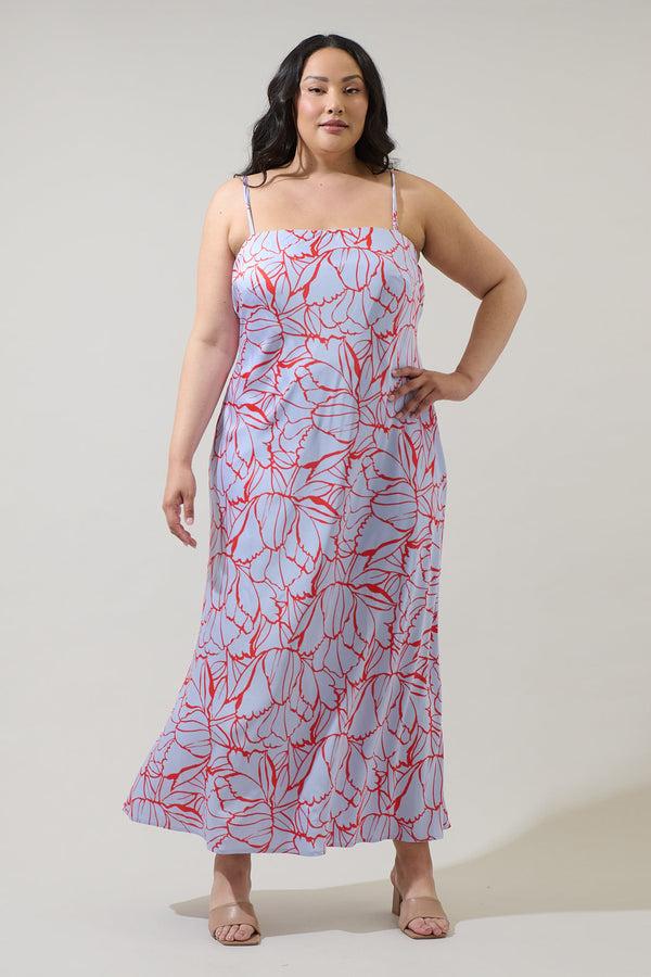 sugarlips Cerys Floral Tirza Maxi Dress Curve
