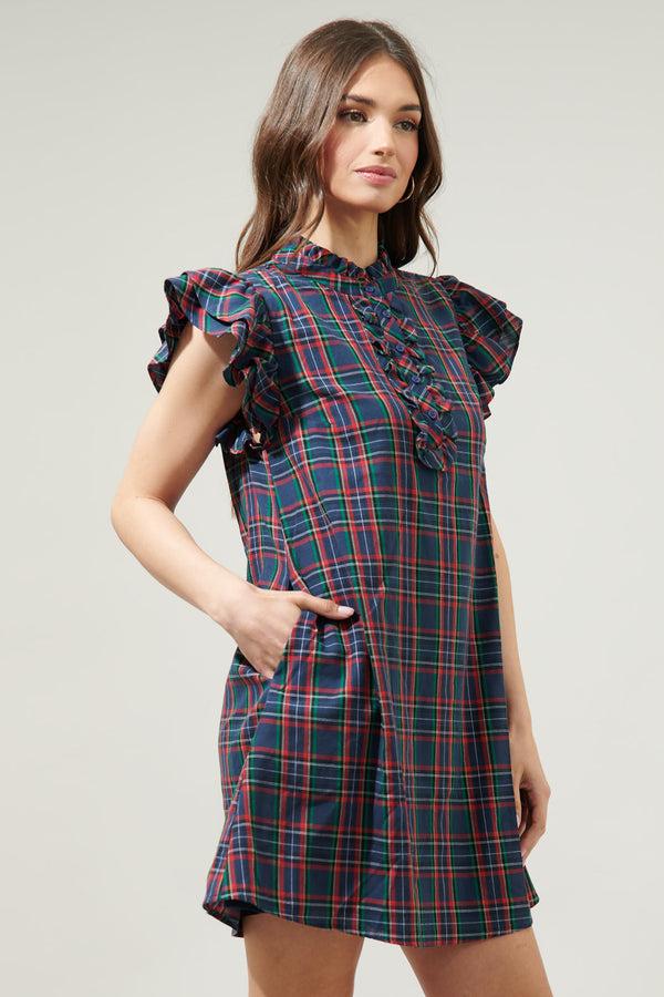 Sugarlips Chapman Plaid Shift Dress