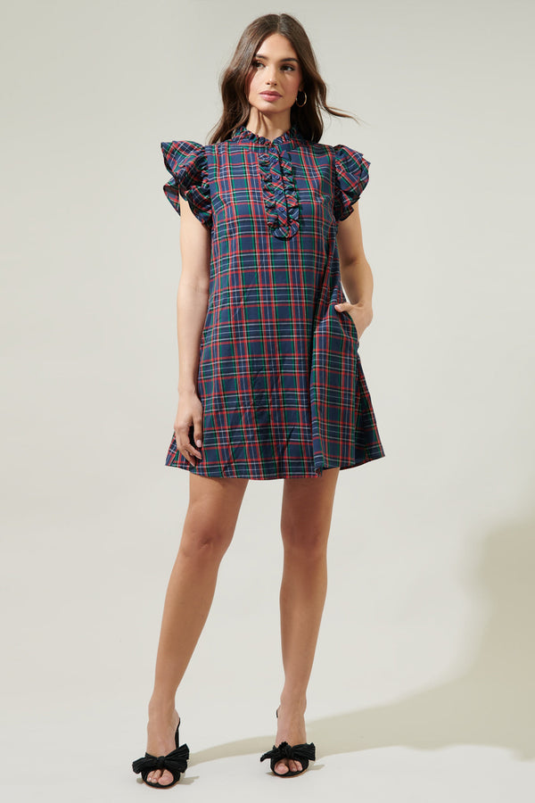 Sugarlips Chapman Plaid Shift Dress