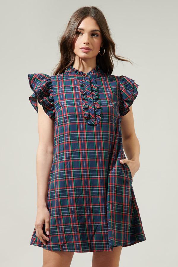 sugarlips Chapman Plaid Shift Dress