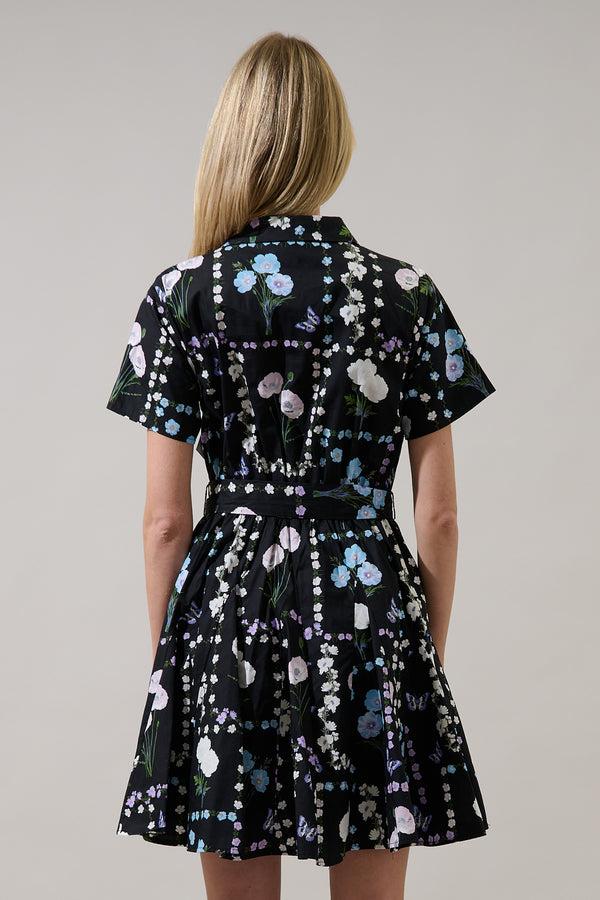 Sugarlips Chellie Shift Mini Dress Trevis Floral