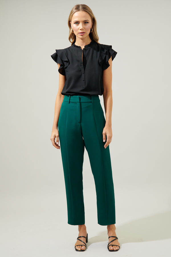 Sugarlips Chelsea Belted Peg Leg Pants