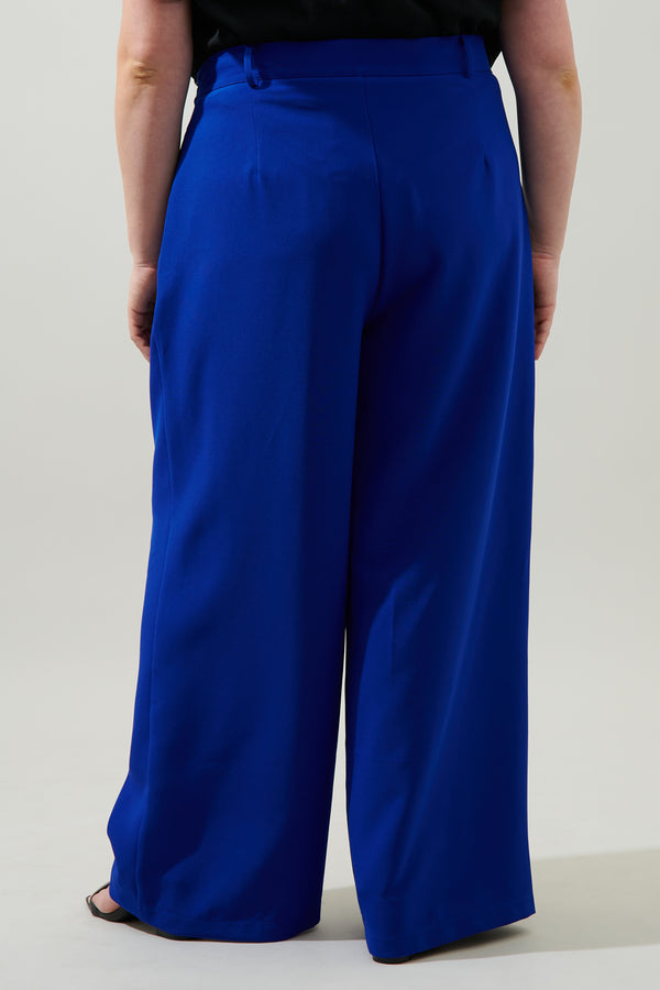 Sugarlips Chelsea Belted Wide Leg Trousers Curve