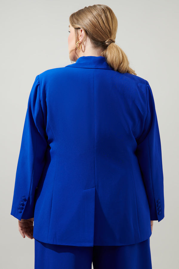 Sugarlips Chelsea Fitted Notch Lapel Blazer Curve