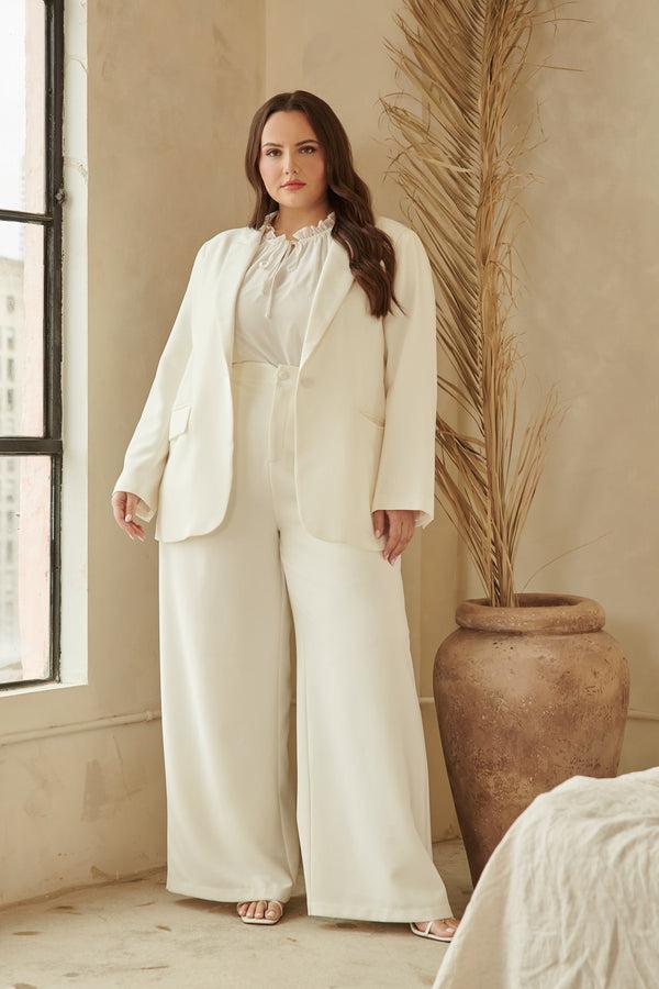 sugarlips Chelsea Fitted Notch Lapel Blazer Curve