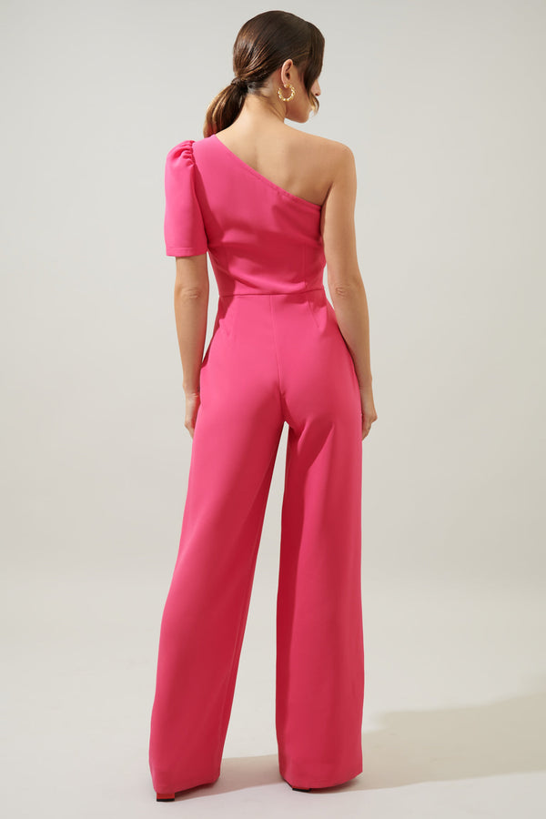 Sugarlips Chelsea One Shoulder Wide Leg Jumpsuit