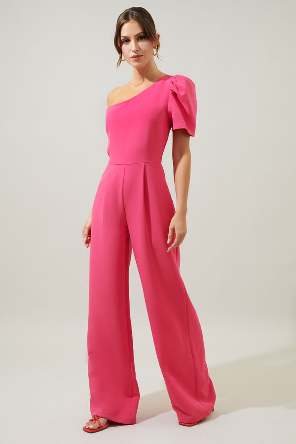 Sugarlips Chelsea One Shoulder Wide Leg Jumpsuit