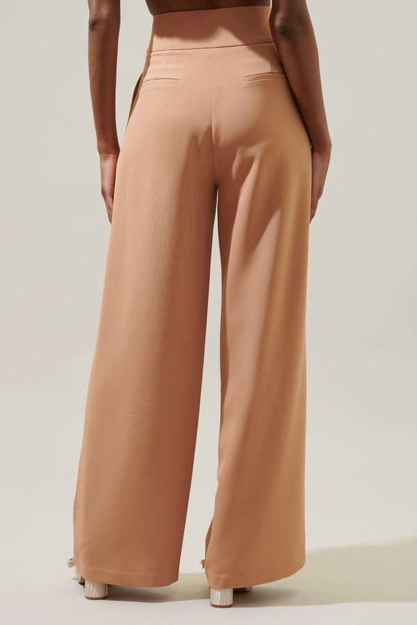 Sugarlips Chelsea Waist Tie Labelle Wide Leg Pants