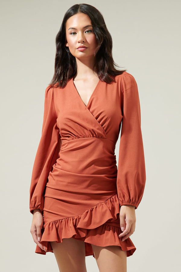 sugarlips Chiba Ruched Mini Dress