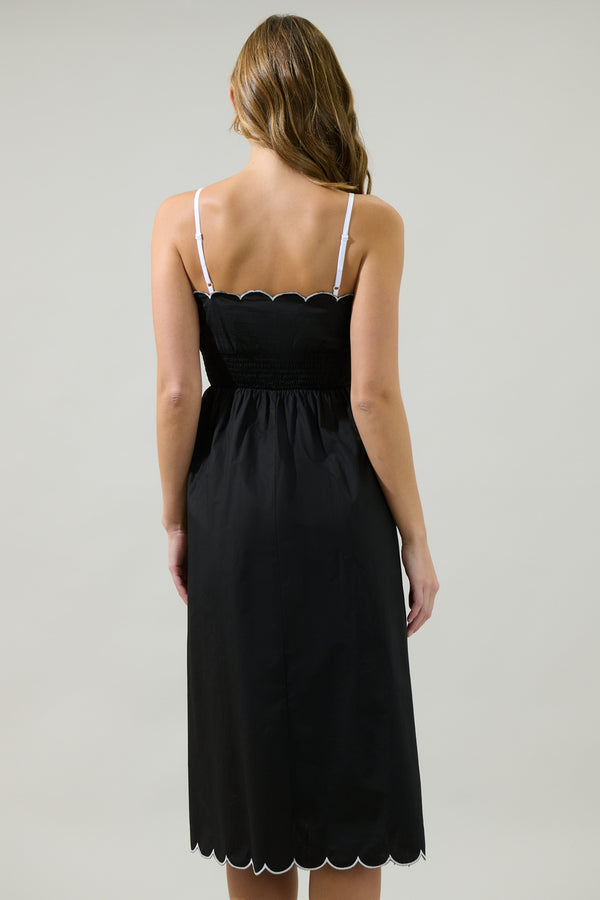 Sugarlips Christy Scalloped Midi Dress