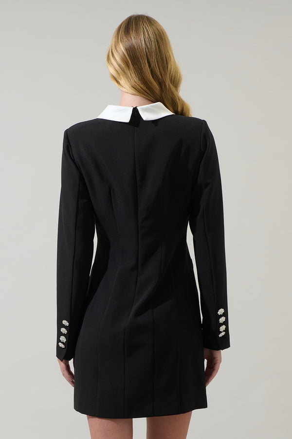 Sugarlips Ciana Button Down Collared Mini Dress