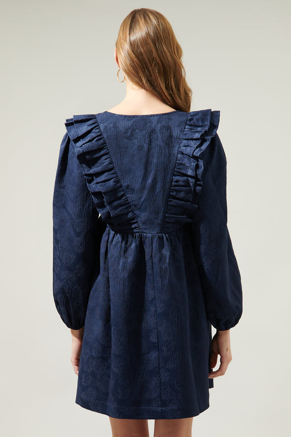 Sugarlips Ciao Jaquard Ruffle Babydoll Dress