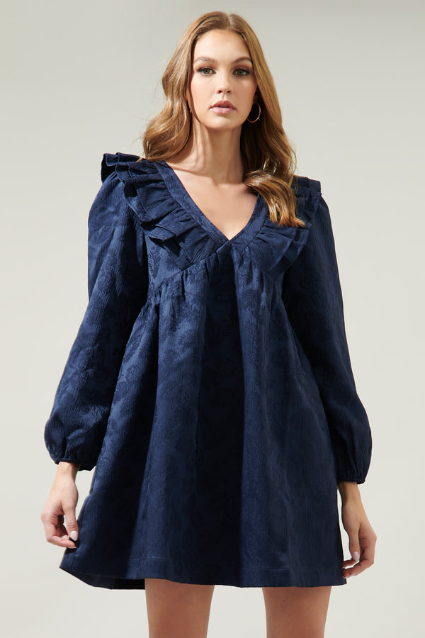 sugarlips Ciao Jaquard Ruffle Babydoll Dress