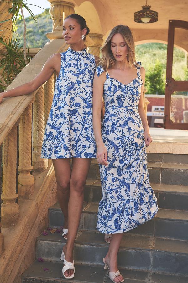 sugarlips Ciela Floral Benson Trapeze Mini Dress