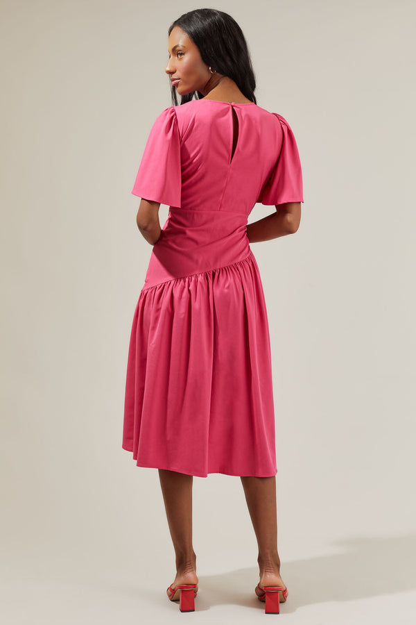Sugarlips Cinder Bruna Drop Waist Midi Dress