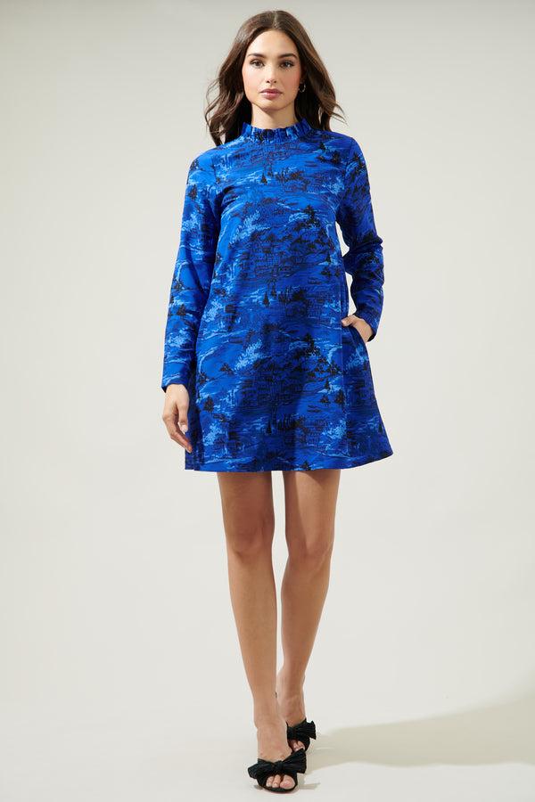 Sugarlips City Swiss Long Sleeve Mini Dress