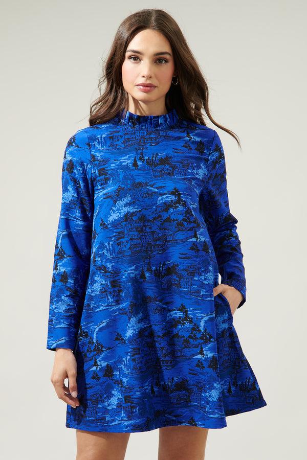 sugarlips City Swiss Long Sleeve Mini Dress