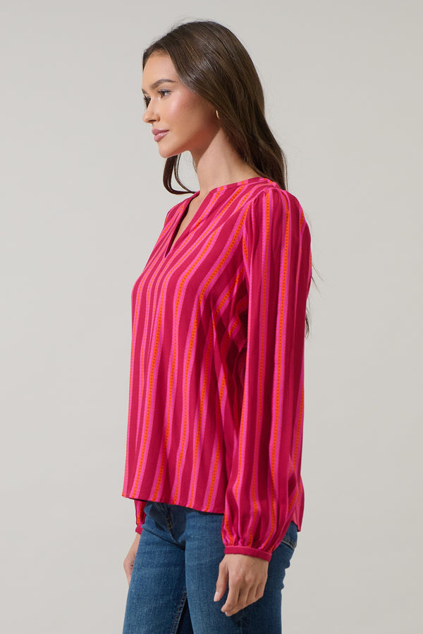 Sugarlips Clarisa Stripes Mavina Top