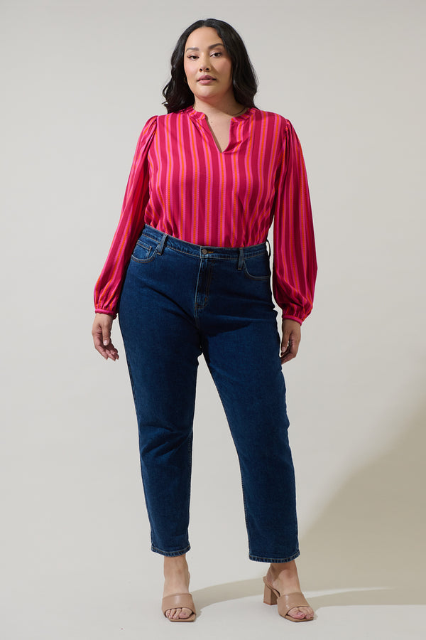 Sugarlips Clarisa Stripes Mavina Top Curve