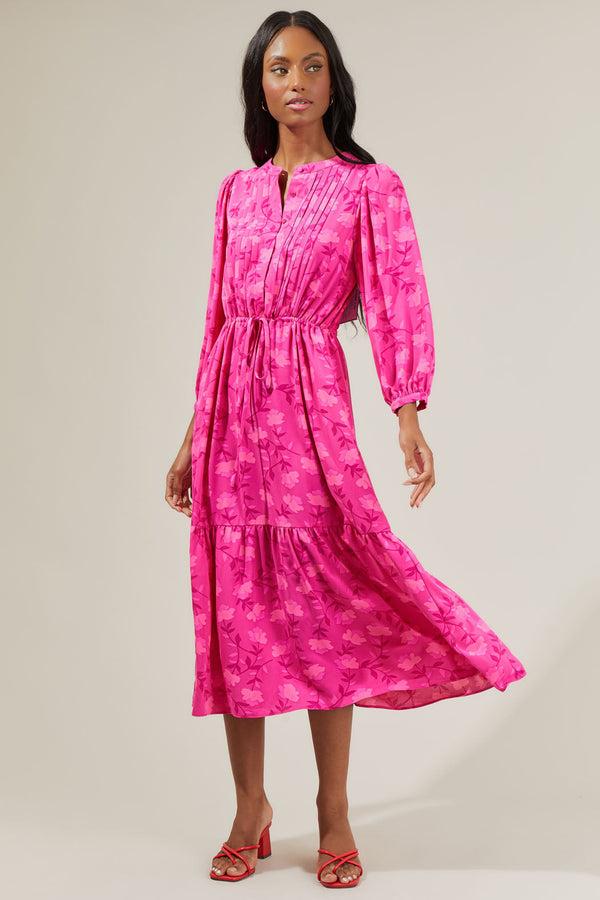 sugarlips Clever Floral Midi Dress