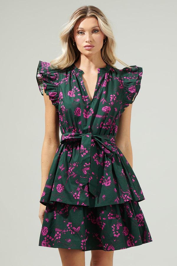 sugarlips Close to You Marisol Tiered Mini Dress