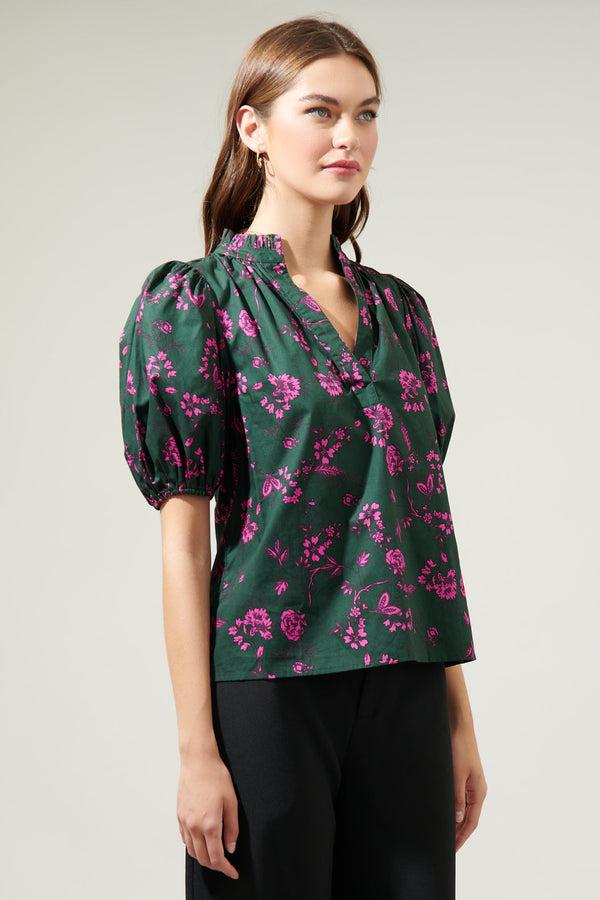 Sugarlips Close To You Split Neck Top