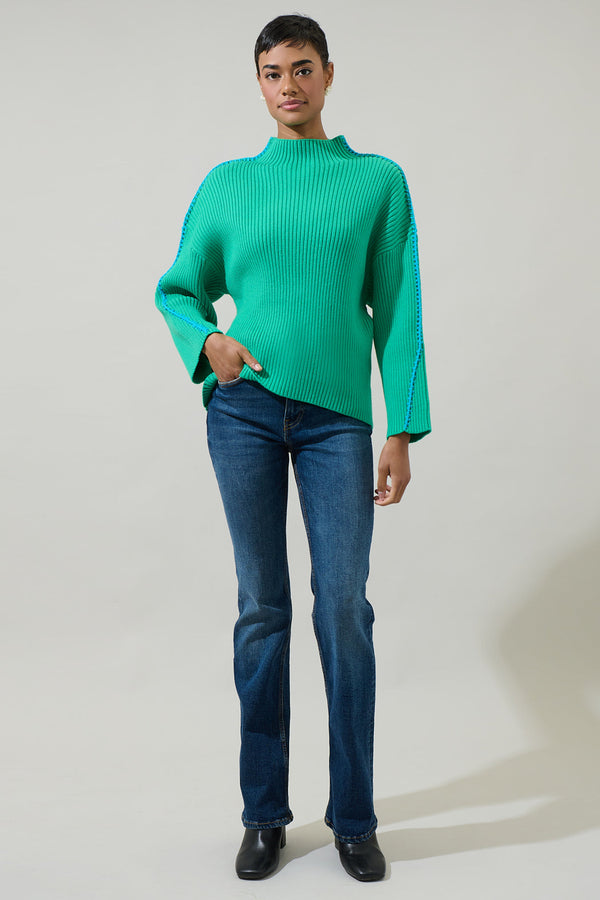 Sugarlips Cole Whipstitch Turtle Neck Sweater