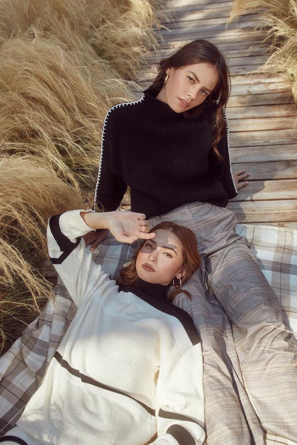 Sugarlips Cole Whipstitch Turtle Neck Sweater