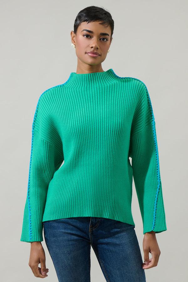 sugarlips Cole Whipstitch Turtle Neck Sweater