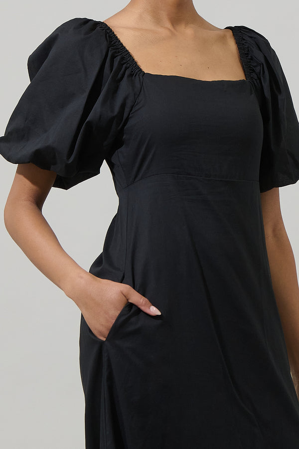 Sugarlips Coraly Xena Puff Sleeve Maxi Dress
