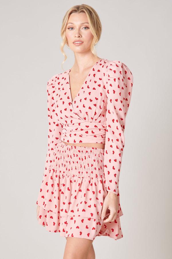 Sugarlips Corazon Surplice Cropped Top