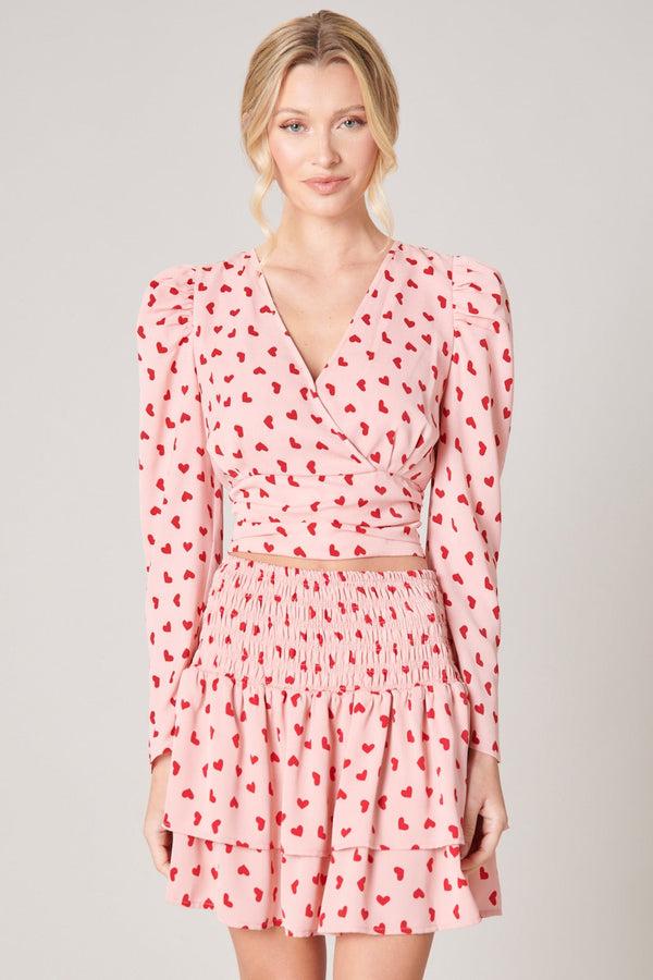 Sugarlips Corazon Surplice Cropped Top