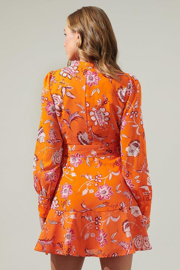 Sugarlips Cosmo Floral Flare Mini Dress