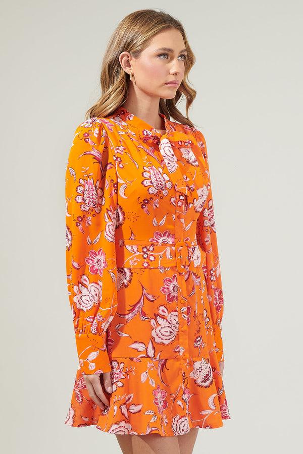 Sugarlips Cosmo Floral Flare Mini Dress
