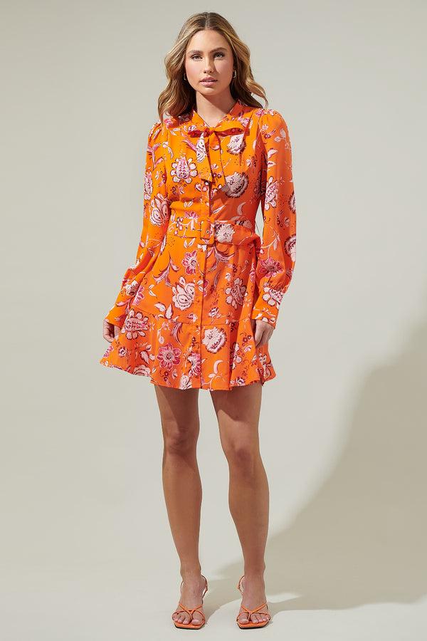 Sugarlips Cosmo Floral Flare Mini Dress