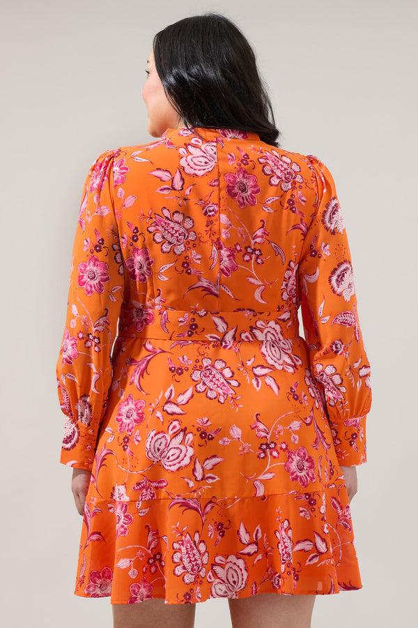 Sugarlips Cosmo Floral Flare Mini Dress Curve