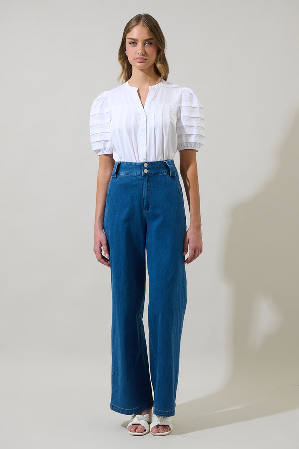 Sugarlips Court Button Down Top